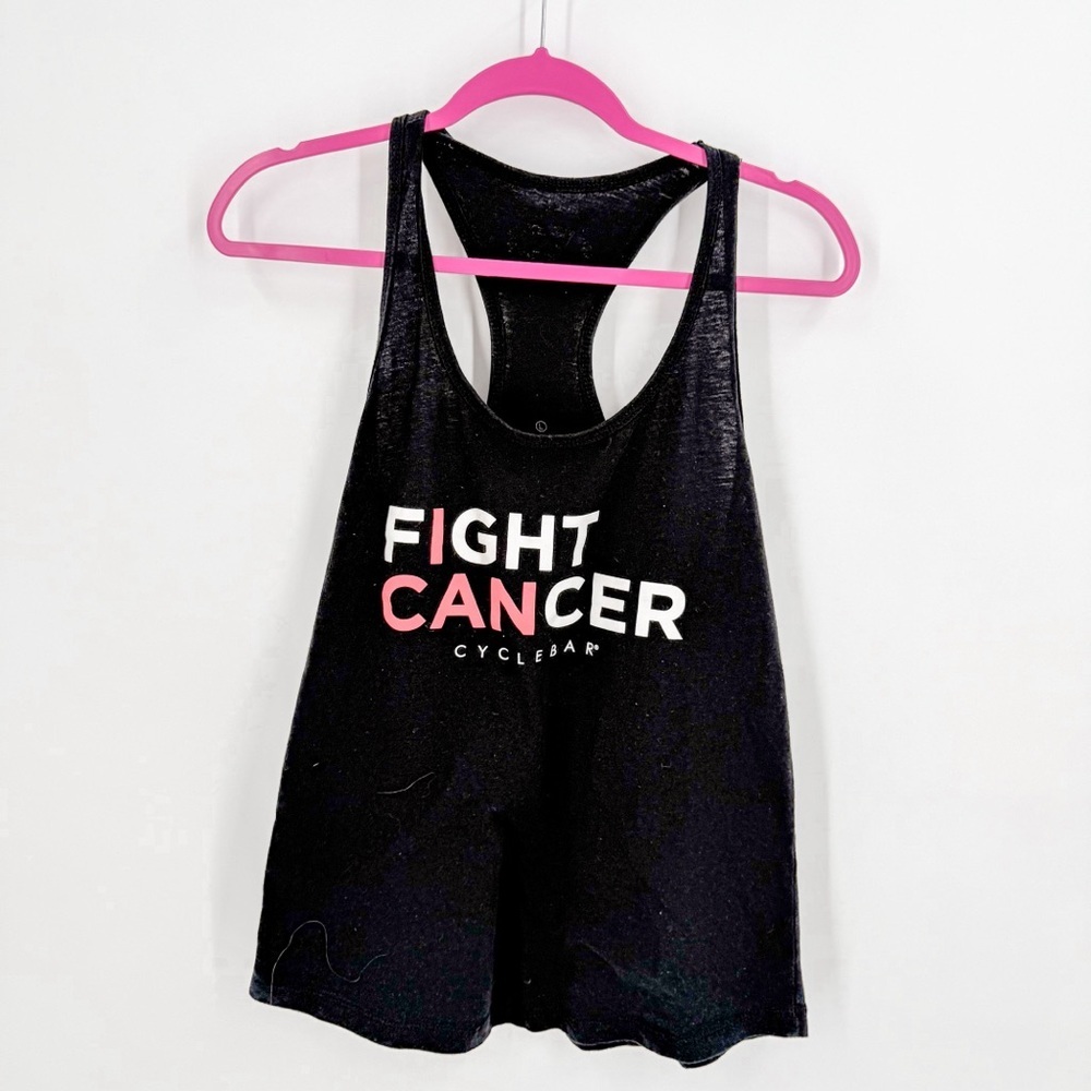 Cyclebar Black Tank Top - Fight Cancer